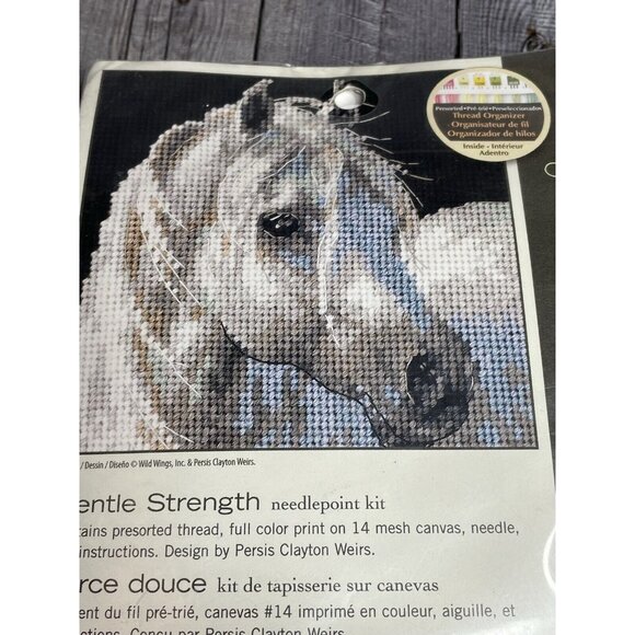 New Needlepoint Mini Kit Dimensions Gentle Strength Noble Horse Portrait #7215 - Picture 4 of 5